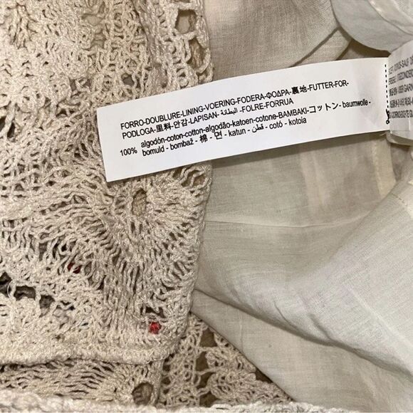 Zara Beige Crotchet Strapless Mini
Dress (Size Medium) - Picture 6 of 8